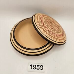 ANCIENT GREEK GEOMETRIC POTTERY TRINKET DISH HAND MAKE IN GREECE